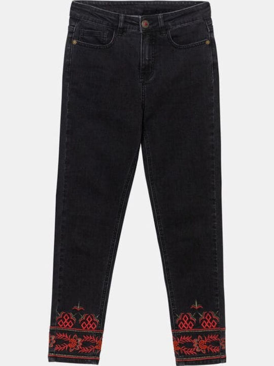 Calipso Women's Jean Trousers Black