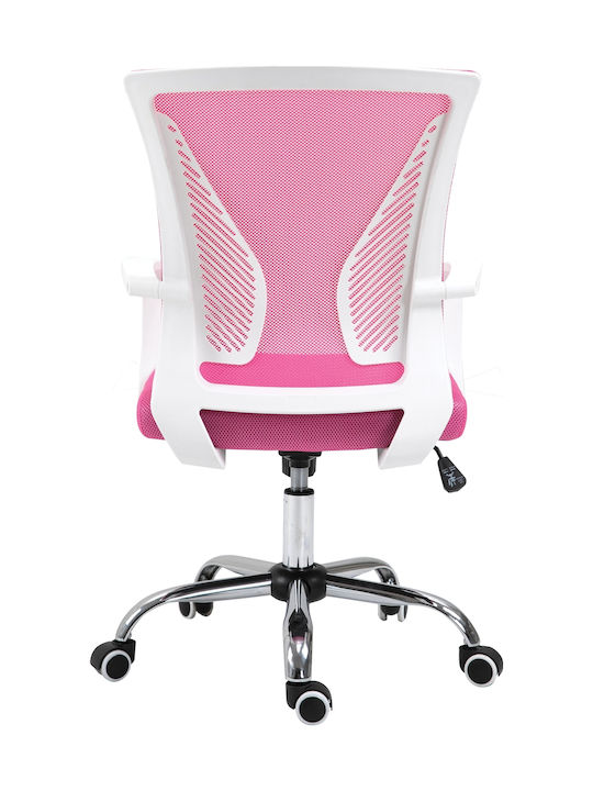 BF2120-s Office Chair with Fixed Arms Pink Woodwell