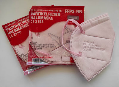 Weikang FFP2 NR Filtering Half Mask Mască de protecție FFP2 Roz 20buc