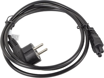 Lanberg Schuko - IEC C5 Cable 0.18m Black (CA-C5CA-11CC-0018-BK)