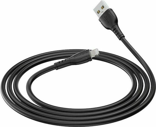 Borofone USB to Lightning Cable Μαύρο 1m (BX51 Triumph)