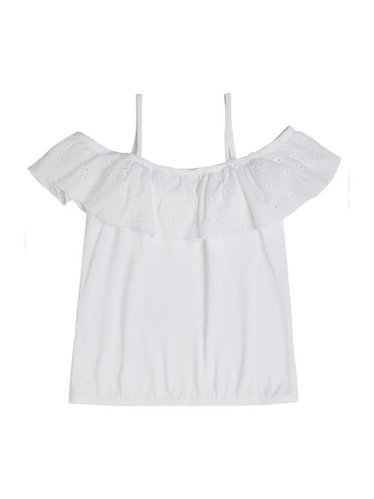 Guess Kids' Blouse Sleeveless White