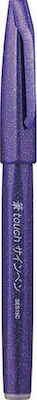 Pentel Brush Sign Pen Design Marker 1mm Purple