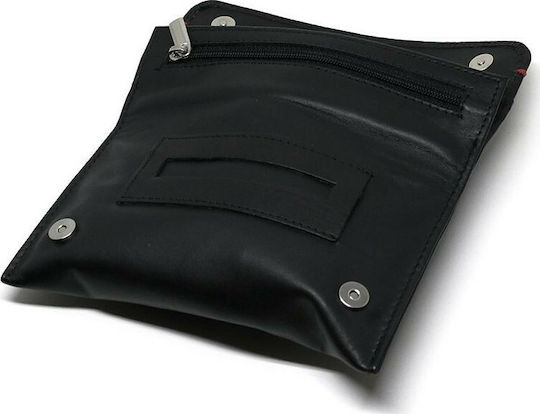 Zippo Pungă Pentru Tutun Din Piele Ecologică Neagră Cu Închidere Cu Magnet 15.5x8cm