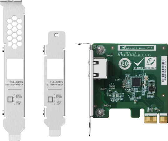 QNap Ενσύρματη Κάρτα Δικτύου Gigabit (2.5Gbps) Ethernet PCI-e