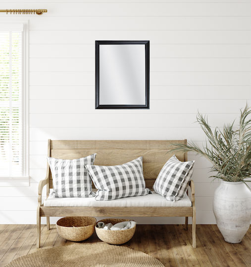Liberta Frame Като Огледало за Стена с Черен Дърво Рамка 80x60см 1бр