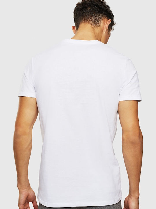 Diesel Men's Short Sleeve Undershirt White 00SHGV-0GAQX-100