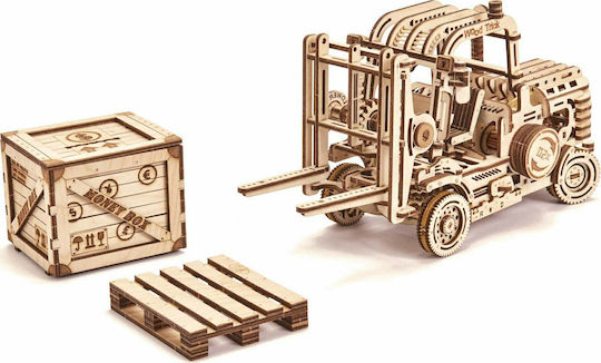 Wood Trick Wooden Construction Toy Forklift for Children 14+ years old+ Years