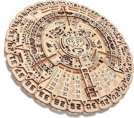 Wood Trick Wooden Construction Toy Mayan Calendar for Children 14+ years old+ Years