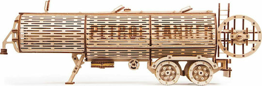 Wood Trick Wooden Construction Toy Big Tank Trailer for Children 14+ years old+ Years