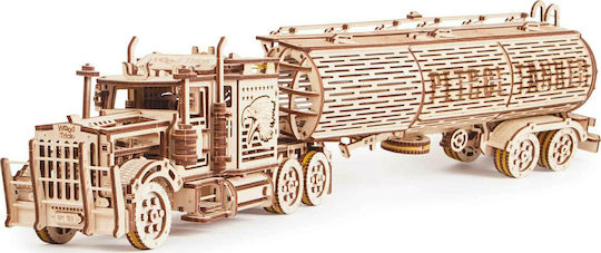 Wood Trick Wooden Construction Toy Big Tank Trailer for Children 14+ years old+ Years