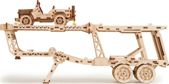 Wood Trick Wooden Construction Toy Big Car Trailer for Children 14+ years old+ Years