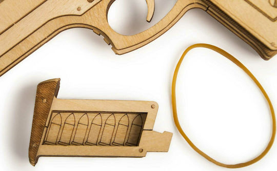 Wood Trick Wooden Construction Toy Set of Guns for Children 14+ years old+ Years