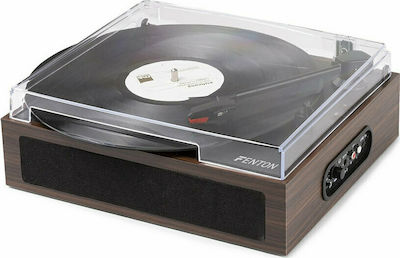 Fenton RP170 102.166 Turntables with Preamp and Built-in Speakers Brown