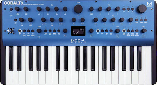 Modal Electronics Synthesizer Cobalt8 mit 37 Dynamisch Tasten Blau