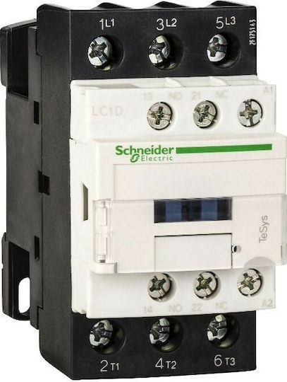 Schneider Electric Ρελέ Ράγας Ισχύος 40A Τριπολικό με Τάση 230V 18.5Kw