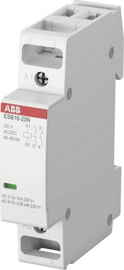 Abb ESB16-20N Phase 2-Pole Power Relay 16A 230V Τηλεχειριζόμενος 230VAC/DC 2NO 83089