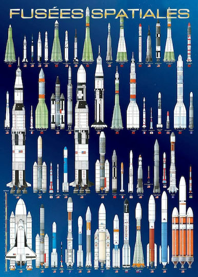 International Space Rockets Puzzle 2D 1000 Pieces