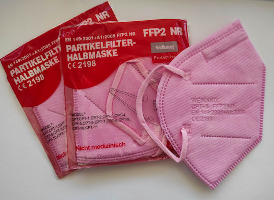 Weikang FFP2 NR Filtering Half Mask Schutzmaske FFP2 Rosa 100Stück