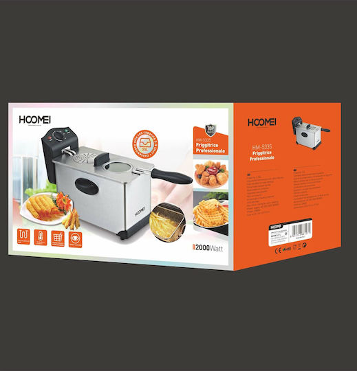 Hoomei HM-5335 Deep Fryer 3.5lt Silver