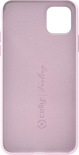 Celly Feeling Umschlag Rückseite Silikon Rosa (iPhone 11 Pro)