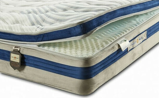 Matt & More Santorini Doppel Ergonomisch Matratze Schaum 140x190cm mit Topper