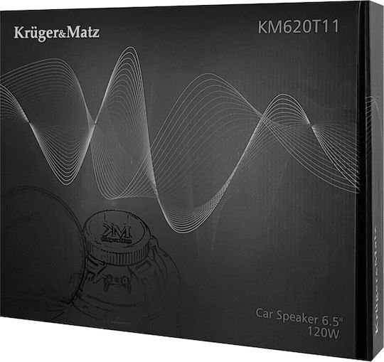 Kruger & Matz Комплект Автомобилни Високоговорители Сплит-системи 6.5" (Нискочестотен говорител)