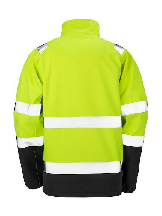 Result Arbeitsjacke Reflektierend Softshell Gelb