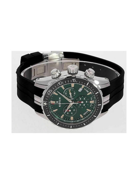 Edox Grand Ocean Watch Battery with Rubber Strap