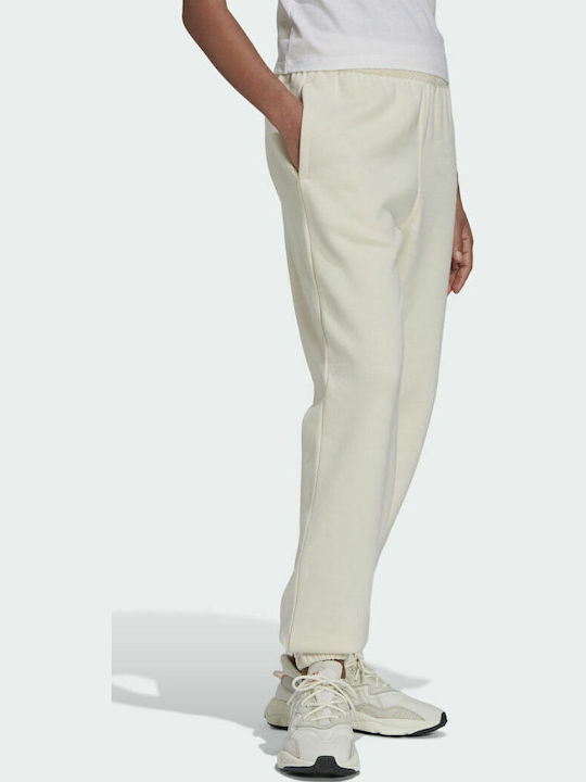 Adicolor Essentials Pantaloni de Trening cu elastic Fleece Wonder White
