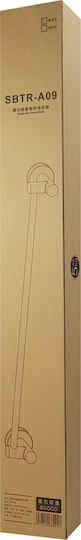 Ecoco Schiene Badezimmer Einzel Wandmontage Saugnapf ​65x6.7cm Weiß