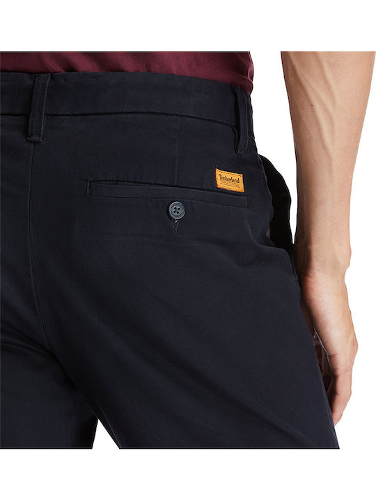 Stretch Twill Pantaloni Chino cu Croială Slim Negru