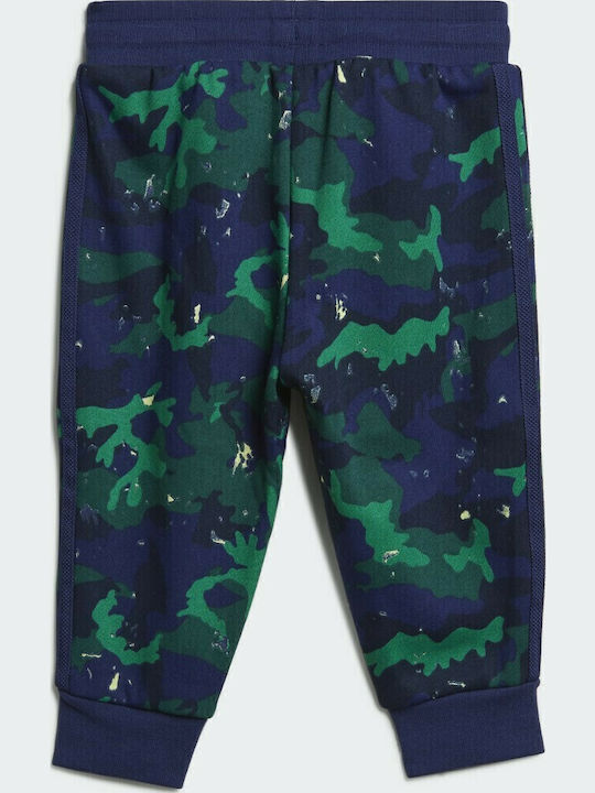 Kids Sweatpants Set Blue 2pcs Crew