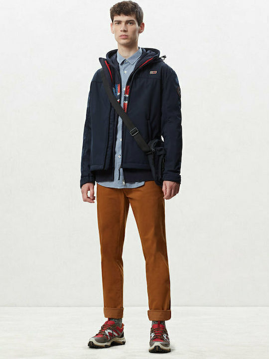 Mana Wint Trousers Chino in Slim Fit Brown