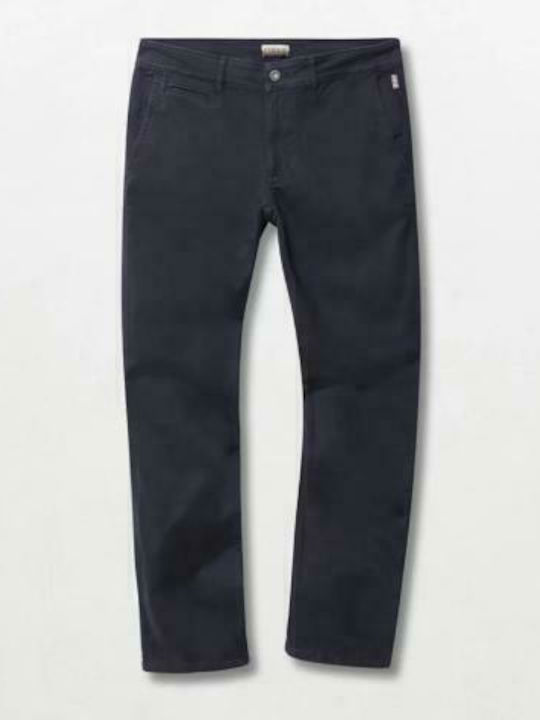 Mana Wint Trousers Chino in Slim Fit Navy Blue