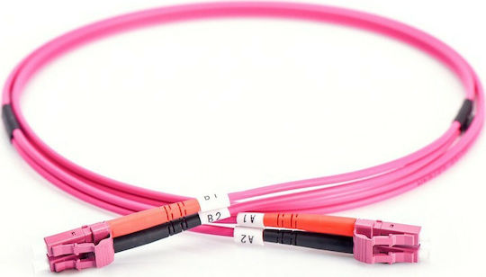 Digitus Καλώδιο Οπτικής Ίνας LC-LC 1m Μωβ