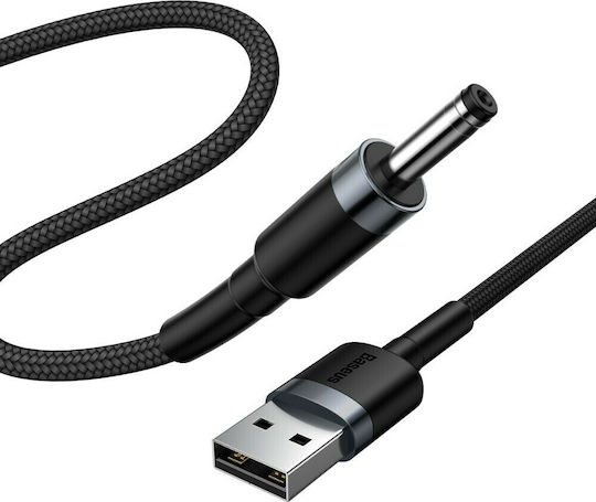 Baseus USB 2.0 Cable USB-A male - DC Μαύρο 1m CADKLF-G1