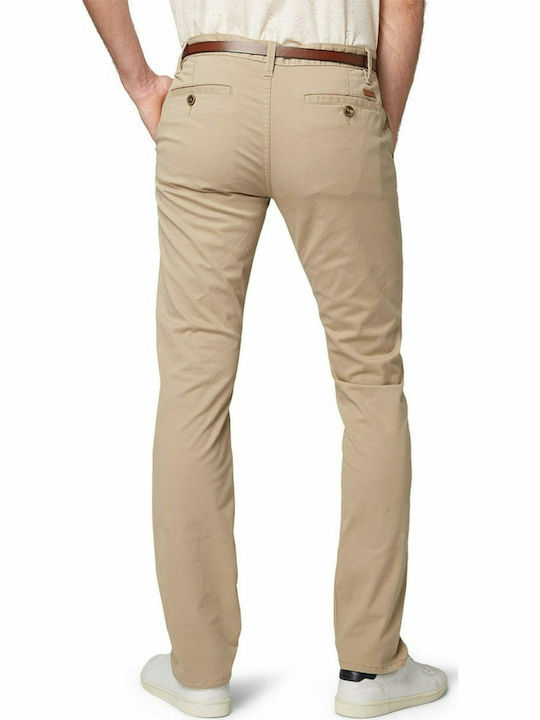 Tom Tailor Men's Trousers Chino in Regular Fit Beige