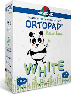 Master Aid Ortopad Bamboo White Οφθαλμικά Επιθέματα για Παιδιά 67x50mm 50τμχ