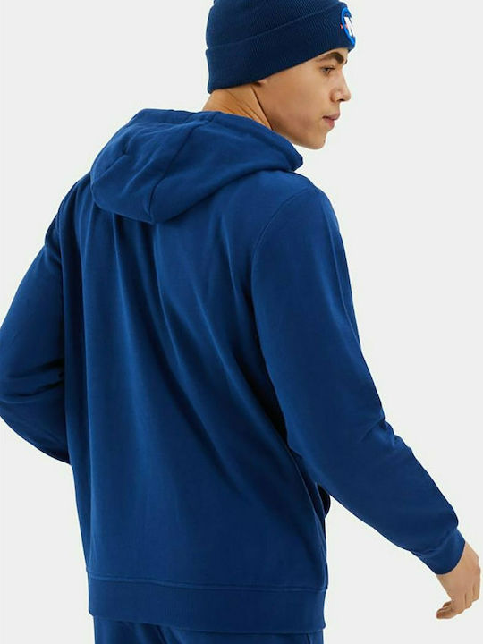 Nautica Herren Sweatshirt mit Kapuze und Taschen Blau