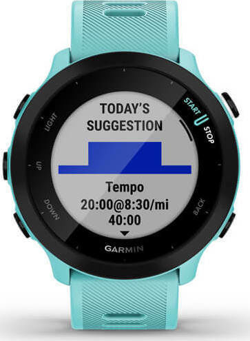 Garmin Forerunner 55 42mm Waterproof Smartwatch with Heart Rate Monitor (Aqua)