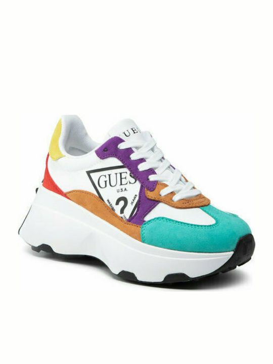 Guess Calebb Γυναικεία Chunky Sneakers Πολύχρωμα FL7CBBFAB12MULTI