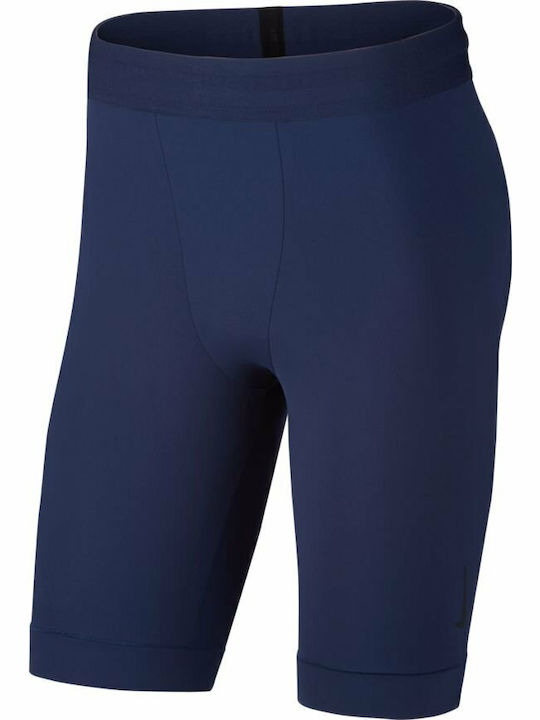 Nike Yoga Dri-FIT Men's Sports Short Leggings Blue