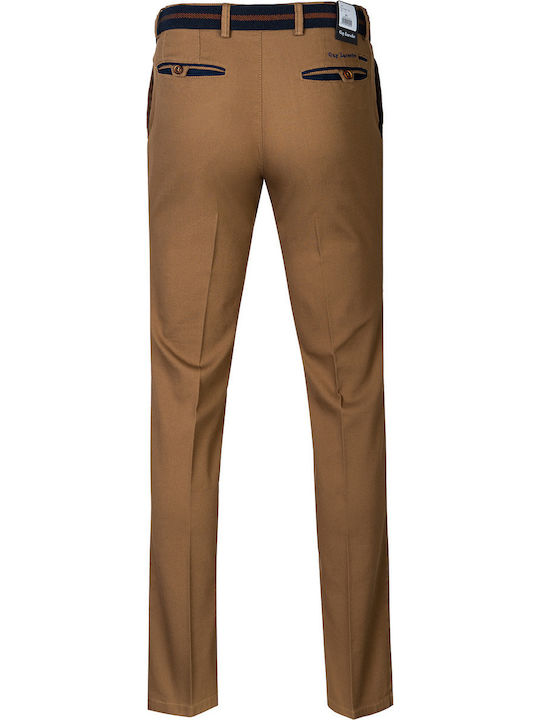 Trousers Chino in Loose Fit Brown