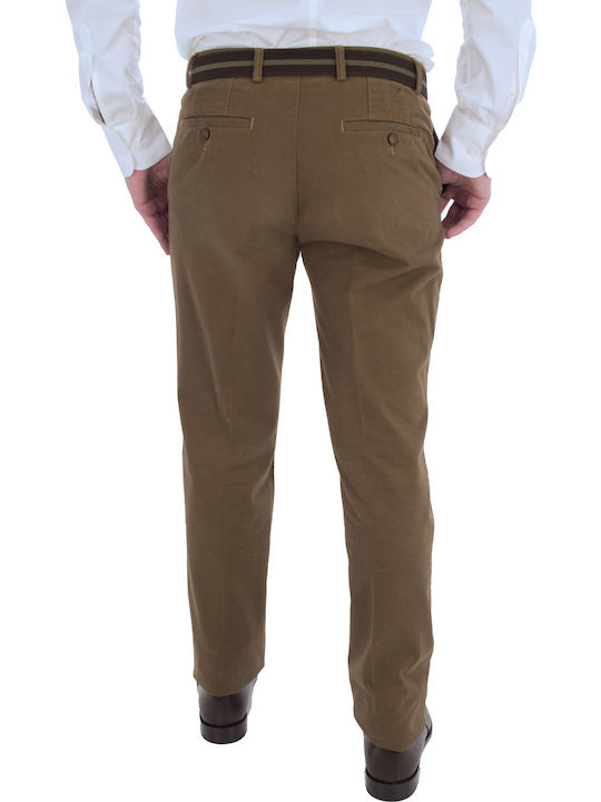 Guy Laroche GL0925168-71155 Herrenhose Chino Elastisch in Geradem Schnitt Braun