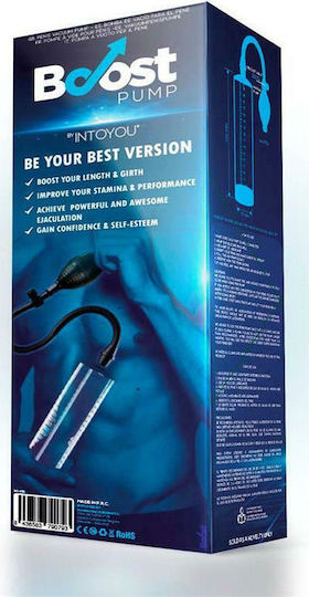 IntoYou Boost Pumps Manual Penis Pump PSX04 Τρόμπα Πέους Μαύρη