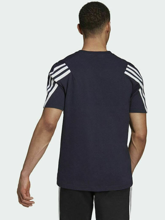 Adidas Sportswear Future Icons 3-Stripes Αθλητικό Ανδρικό T-shirt Legend Ink με Λογότυπο