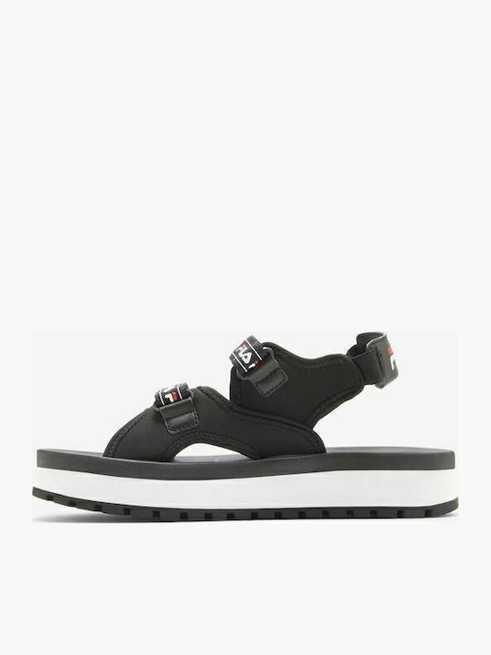 Women's Flat Sandals Sporty Flatforms Black