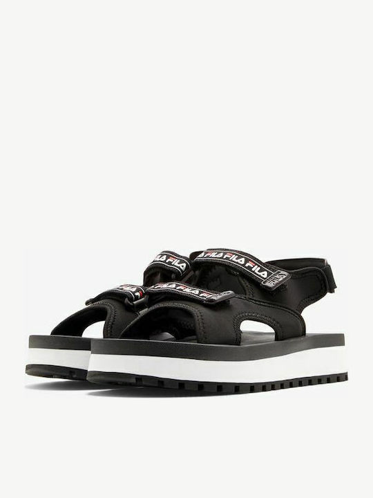 Women's Flat Sandals Sporty Flatforms Black