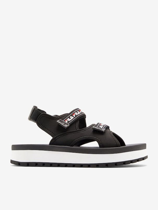 Women's Flat Sandals Sporty Flatforms Black